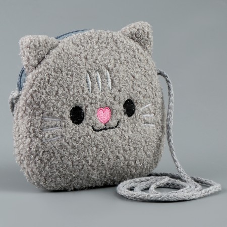 Soft bag "cat". The color is gray-1