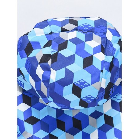 Ski costume for a boy, height 128 cm, blue color-9