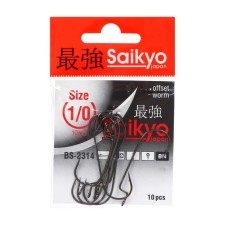 Крючки Saikyo BS-2314 BN № 1/0, 10 шт