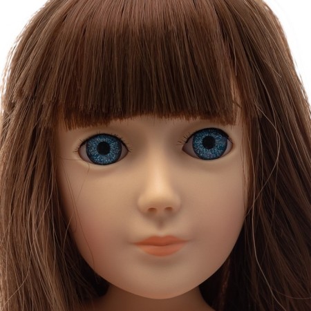 Luna doll, Trinity Dolls, Mentol skirt, silver t -shirt-1