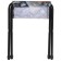 Summary stool 360 x 300 x 360 mm, with stones and maple leaves, ds/4