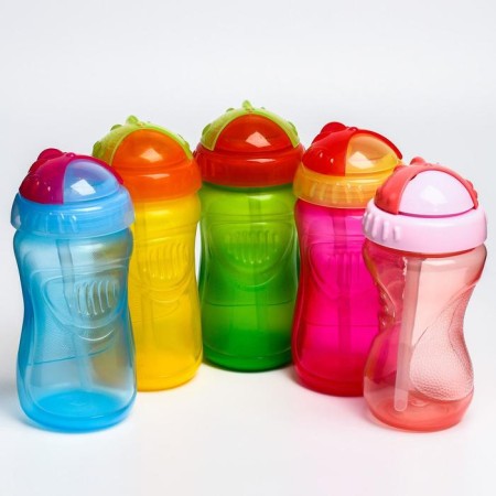 Children's stroke with silicone tube, 340 ml., Mix colors-2