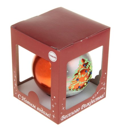 Ball "Christmas tree with balls" 9.5 cm mix-4