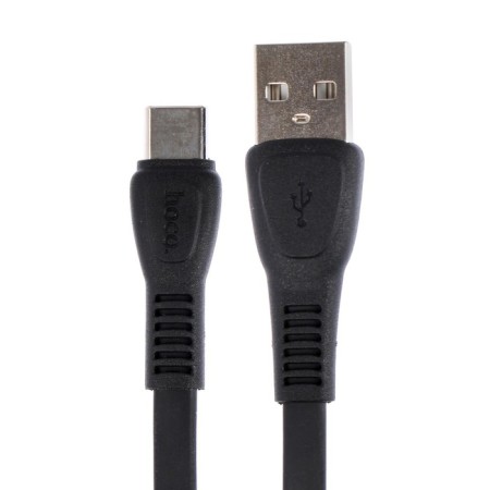Hoco X40 cable, USB - Type -C, 3 A, 1 m, flat, black-1
