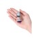 Anal plug with the Toyfa Metal rhinestone, silver, amethyst, 7 cm, d = 2.7 cm