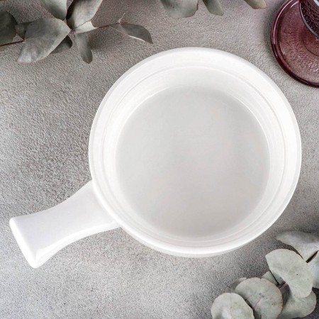 Porcelain forming form, 300 ml, d = 14 cm, white color-1