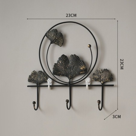 Wall metal hooks "leaves", 23 x 23 x 3 cm, load up to 3 kg-4