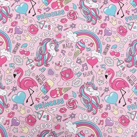Set of packaging paper glossy "tenderness" 50 × 70 cm, 2 sheets-3