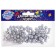Figure for crafts and decor "Shar", set 55 pcs., Size 1 pcs: 0.5 - 1 cm, silver color