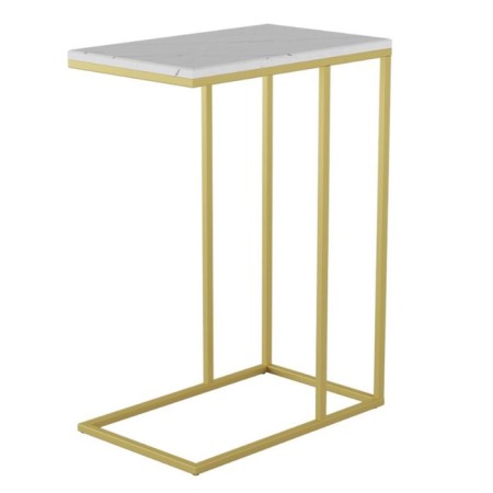 Class table "Agami Gold", 500 × 310 × 705 mm, color white marble-3