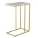 Class table "Agami Gold", 500 × 310 × 705 mm, color white marble