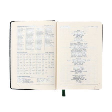 Dated diary of 2025, A5, 168 sheets in the ruler, leatherette "Nebraska", gold cut, green-9