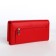 Women's wallet on magnet, red color