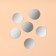 Interior mirrors for decoration, without a frame, set - 6 pcs, d = 2 cm