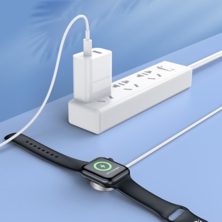 Charger for Hoco CW39C, wireless, for smart hours, Type-C, 1.2 m, 1 A, white-6