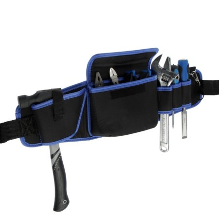 Tundra tool bag on the belt, 3 loops, a pocket for equipment, a drill holder-10