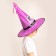 Carnival hat "Nightmare Fun" purple, with a garland