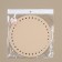 Donce for a bag, round, d = 18 cm, beige color