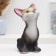 Piggy bank "Cat" black 13x13x23cm