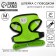 Drinking harness with a leash and reflective patch, M, Osh 33, OG 32-43, Green