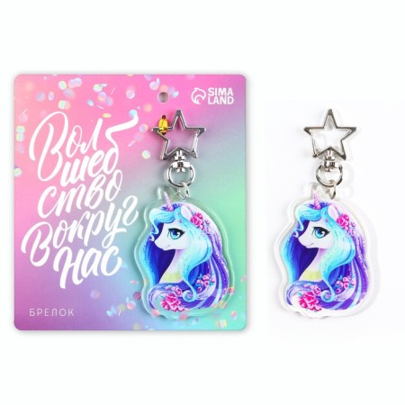 Acrylic key a keychain "Magic around us", 4.4 x 6 cm-3