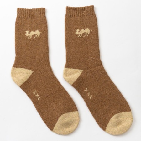 Male terry wool socks, brown color, size 25-27 (39-44)