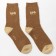 Male terry wool socks, brown color, size 25-27 (39-44)