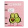 Notebook on rings, 80 sheets in the "Avocado. Love" line, cardboard cover, matte lamination Soft Touch, foil embossing, shift block 70 g/m2