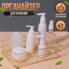 Organizer for storing cosmetic supplies 