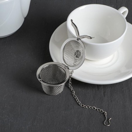 Sieve for tea "Basket", on a chain, 4.5 cm-1