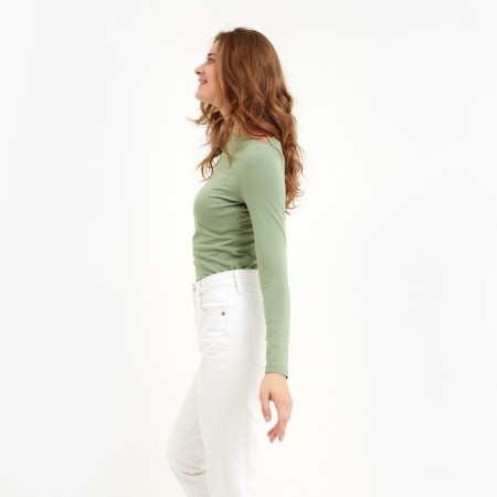 Longsliv Women's Minaku: Basic Line Olive Color, Rr. 44-1