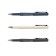 Ballic handle Erichkrause Severe, Ultra Glide Technology, Node 0.7 mm, blue ink, Troundwoman Soft-Touch, Super-Mirled Letter