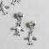 Bale with a suspension metal for creativity "Airpill" silver 2.6 cm