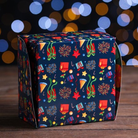 The box is folding, bilateral, "gifts", 16 x 16 x 10 cm-2