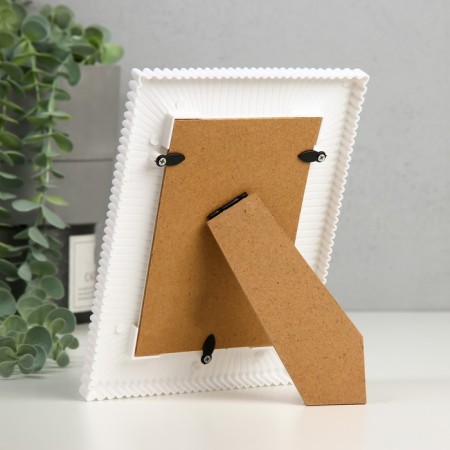Photo frame plastic 10x15 cm "rays" white 15.5x20.5 cm-3