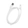 BYZ BC -040, Lightning - USB, 3 A, 1 m, silicone, white