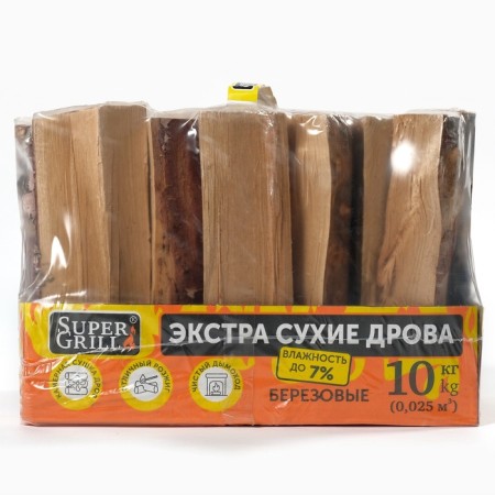 Firewood is birch, dry. In a pack of 10 kg.-4