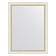 EvoForm mirror in the baguette frame, 60 mm, 64x84 cm, white color with silver