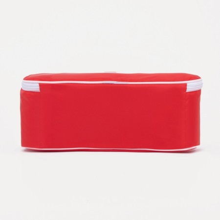 Cosmetic bag with lightning, red color-1
