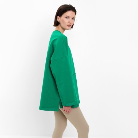 Female sweatshirt Minaku: Casual Collection Color Green, Rr. 48-2