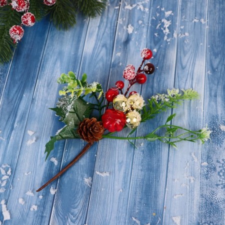 Decor "Winter Dreams" Berries Friges Leaves Bash, 19 cm-2