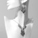 Set 2 objects: earrings, necklace "India" circles, color black silver, 32 cm