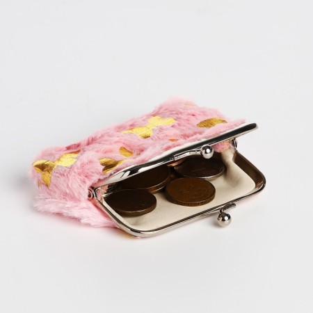 Children's wallet on the farmar, pink color-2