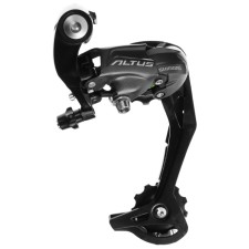 The rear shimano altus m370 sgs switch, 9 speeds, black color