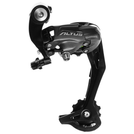 The rear shimano altus m370 sgs switch, 9 speeds, black color