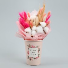 A glass for flowers 