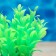 The plant is artificial aquarium, luminous, 10 cm, green