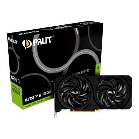 The Palit PCI-E 4.0 RTX4060 Infinity 2 Nvidia GeForce RTX 4060 8GB 128BIT GDDR6 1830 106497-7