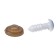 Rifle eyes with plugs, set 10 pcs, size 1 pc: 0.8 cm