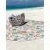 Pareo and beach rug "Lug of flowers", d = 150 cm